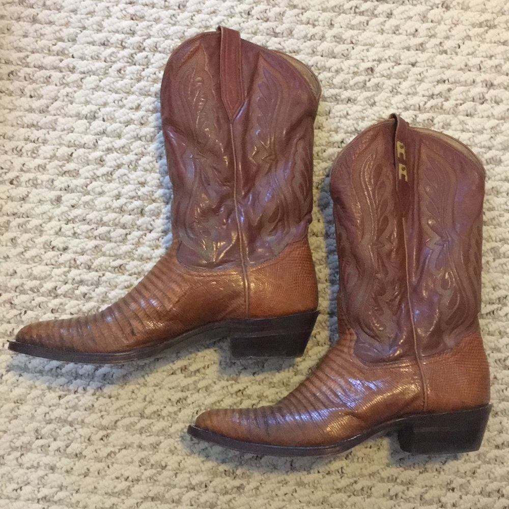 Tony Lama Exotic Lizard Skin Boots.
